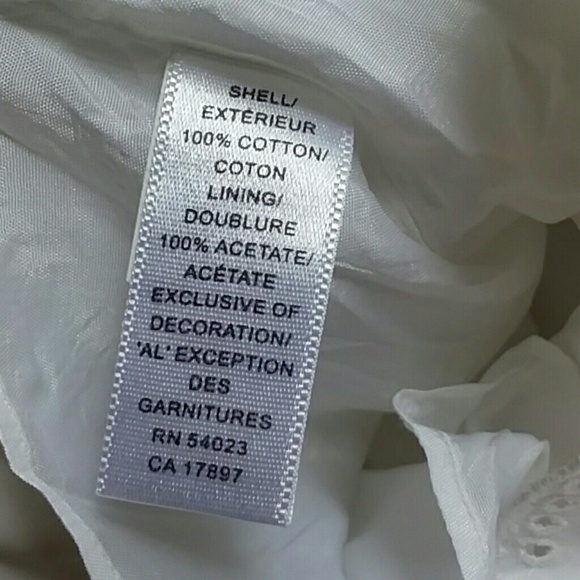 Banana Republic white eyelet skirt Womens size 6 Basic Capsule - Picture 10 of 10